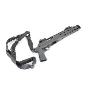 Jager PMC, 3-Piece Chassis, Fits 10/22 Charger Pistol - Full Throat Brake- Black Type III Anodized