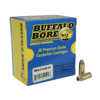 Buffalo Bore, 10mm Auto Ammo, 180 Grain Jacketed Hollow Point, Box of 20