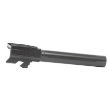 Faxon Firearms, Match Series Straight Fluted Barrel, 1/10 Twist, 416-R Material, Black Nitride Finished, Target Crowned, Non-Threaded, Fits Glock 48 Pistol