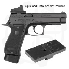 Galloway Precision, Optic Mount Plate, Black, Fits SAR USA K2 45 Pistol