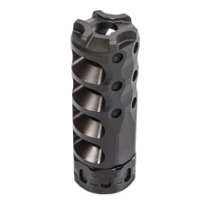 Precision Armament, Hypertap Muzzle Brake, 5.56/.223, 1/2x28, Slim Body, Black, Fits 1/2x28 Threads