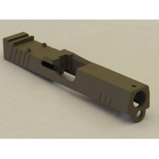 Rock Slide USA, G19 Gen 3 Upper, FDE, RS1-RMR, w/FDE Cover Plate, w/Internal Parts, Recoil Spring  & Stainless Guide Rod, Tall Metal Sights, Black Threaded Barrel + Protector, Fits Glock 19 Pistol