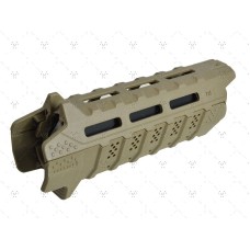 Strike Industries, Carbine Length Handguard, FDE/Black, Fits AR-15 Rifle