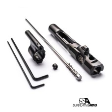 Superlative Arms, .750" Adjustable Piston System, Mid Length, Solid, Melonited, Low Pro, Fits AR-15 Rifle