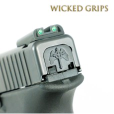 Wicked Grips, Glock Rear Slide Plate Gothic Cross, Black, Fits Glock Gen 1-4 Pistols