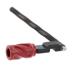 Pike Arms, Red Spiral Fluted Lightweight Charging Handle Assembly, C-Clip Guide Rod, Fits Ruger 10/22 Rifle