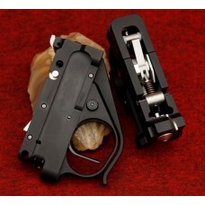 Kidd Innovative Design, Two Stage Trigger, Black, Black Curved Trigger Blade, 8oz/8oz Pull Weight, Extended Magazine Release Lever, .22 LR Hammer Spring, Fits Ruger 10/22 Rifle