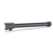 Jarvis, 6.55" Threaded Barrel, 9mm, Drop In Fit, 1/2x28 Threads, Black Finish, Fits Glock 17L Gen 5 Pistol