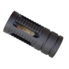 Kidd Innovative Design, .870" Aluminum Muzzle Brake, .22LR, Fits 1/2 x 28 - Black SMB