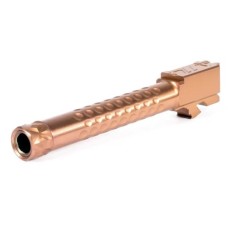 Zev Technologies, Optimized Match 5" Threaded Barrel, 9mm, Fits Glock 17 Gen 5 Pistol - Bronze