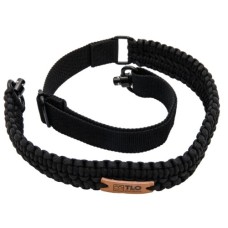 TLO Outdoors, Adjustable 2-Point Paracord Tactical Sling - Black, QD Disconnect TLO Outdoors, Adjustable 2-Point Paracord Tactical Sling - Black, QD Disconnect