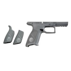 Beretta, Grip - No Finger Grooves, w/2 Additional Backstraps - Wolf GRAY, Fits APX Pistol