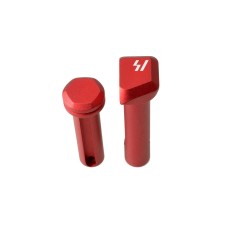 Strike Industries, Ultra Light Pivot/Take Down Pin Set, Red, Fits AR-15 Rifle