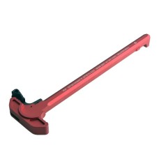 Strike Industries, Charging Handle with Extended Latch, Red, Fits AR-10 Rifle